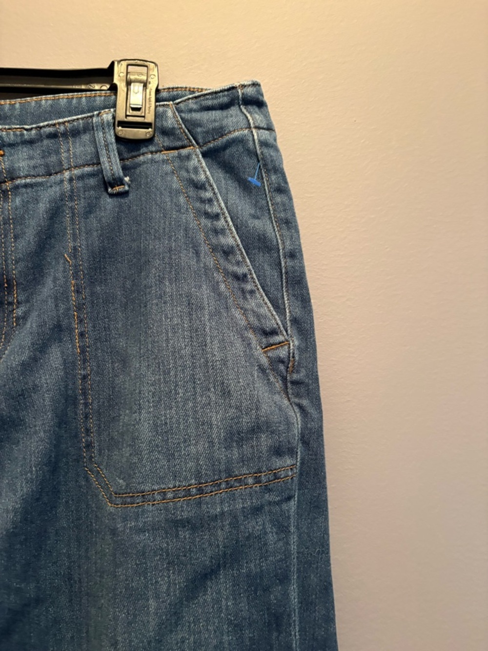 Chico's Mid-Blue Cropped Straight-Leg Jeans - Picture 6 of 14
